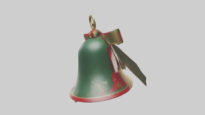 3D model Christmas Bell Model VR / AR / low-poly