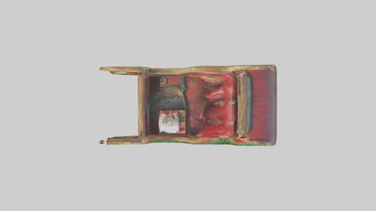 Christmas Sleigh model VR / AR / low-poly