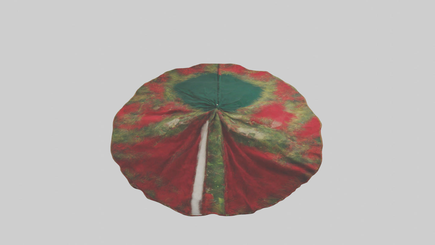 Christmas Tree Skirt model VR / AR / low-poly