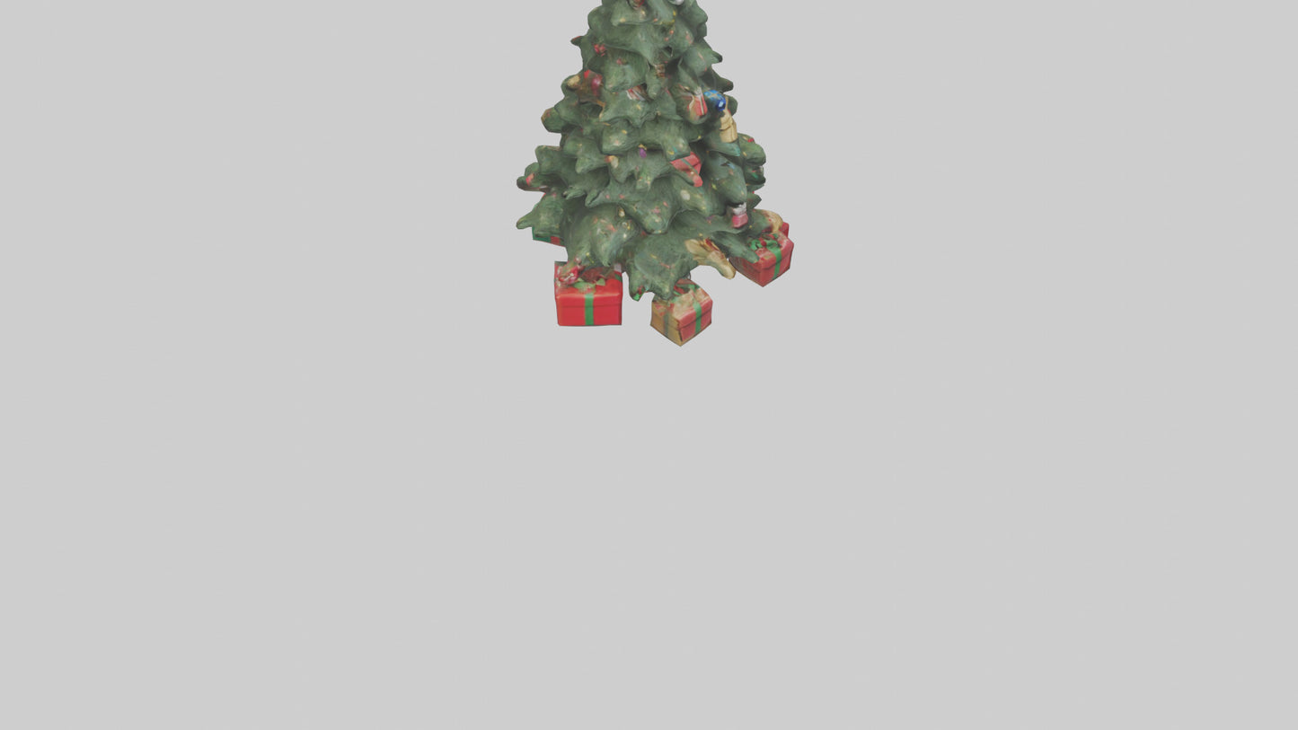 3D model Christmas Tree with Presents model VR / AR / low-poly