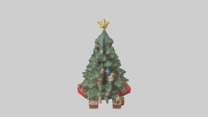 3D model Christmas Tree with Presents model VR / AR / low-poly