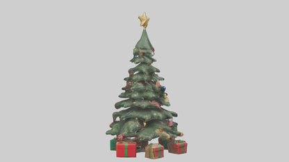 3D model Christmas Tree with Presents model VR / AR / low-poly