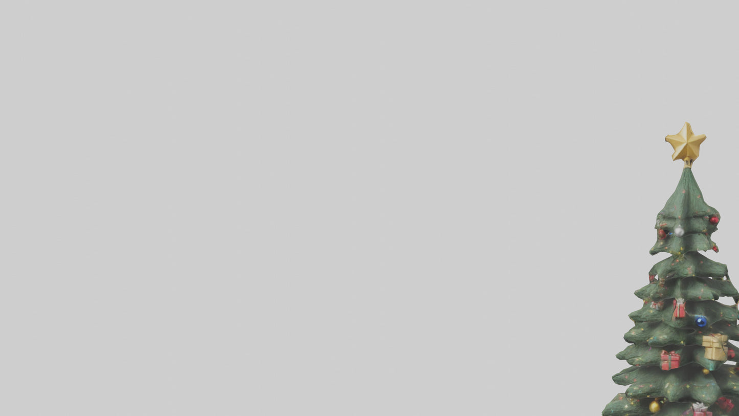 3D model Christmas Tree with Presents model VR / AR / low-poly