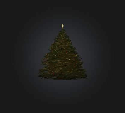 3D model Christmass Tree 27 VR / AR / low-poly