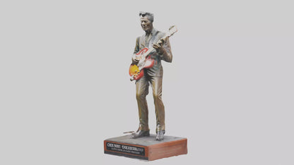 Chuck Berry statue model VR / AR / low-poly