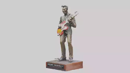 Chuck Berry statue model VR / AR / low-poly