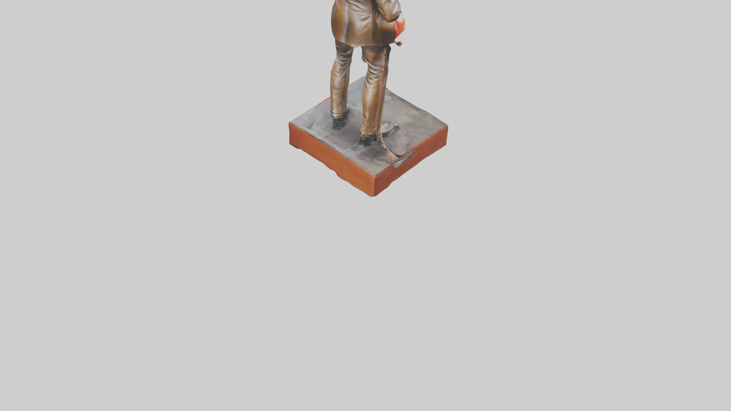 Chuck Berry statue model VR / AR / low-poly