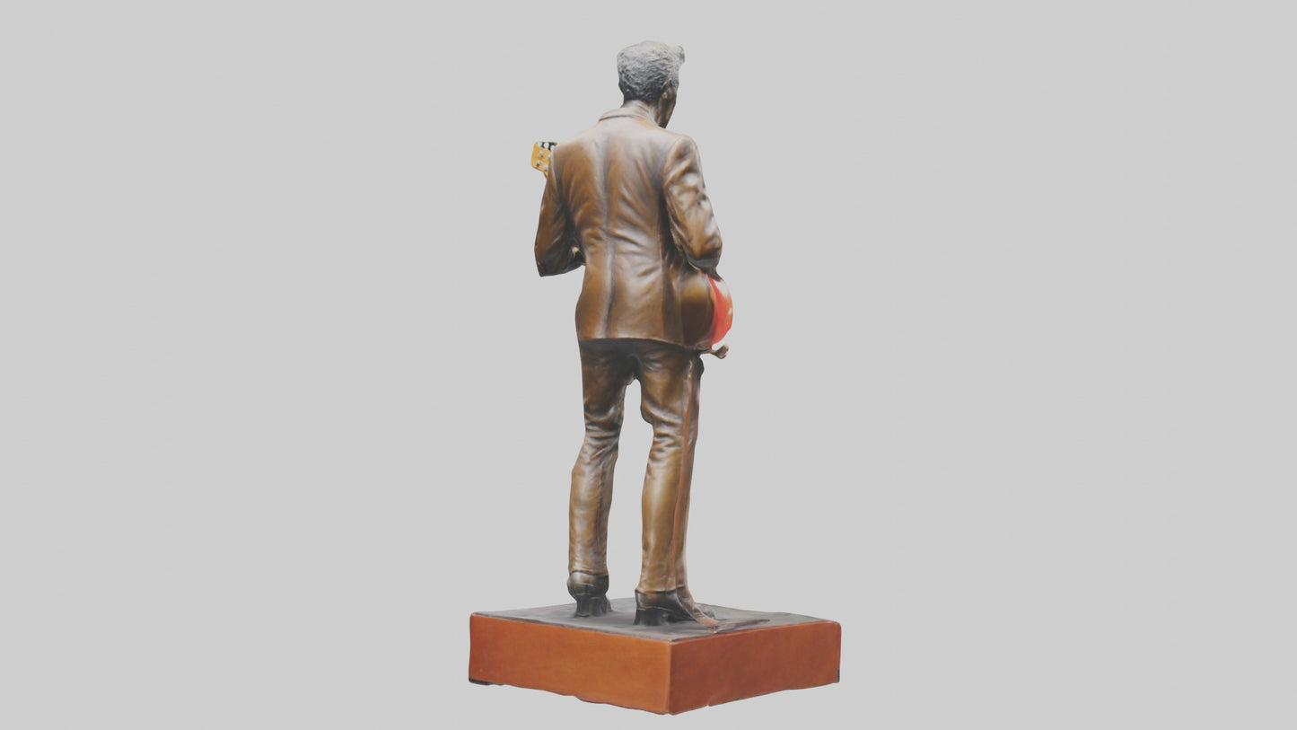 Chuck Berry statue model VR / AR / low-poly