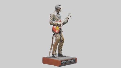Chuck Berry statue model VR / AR / low-poly