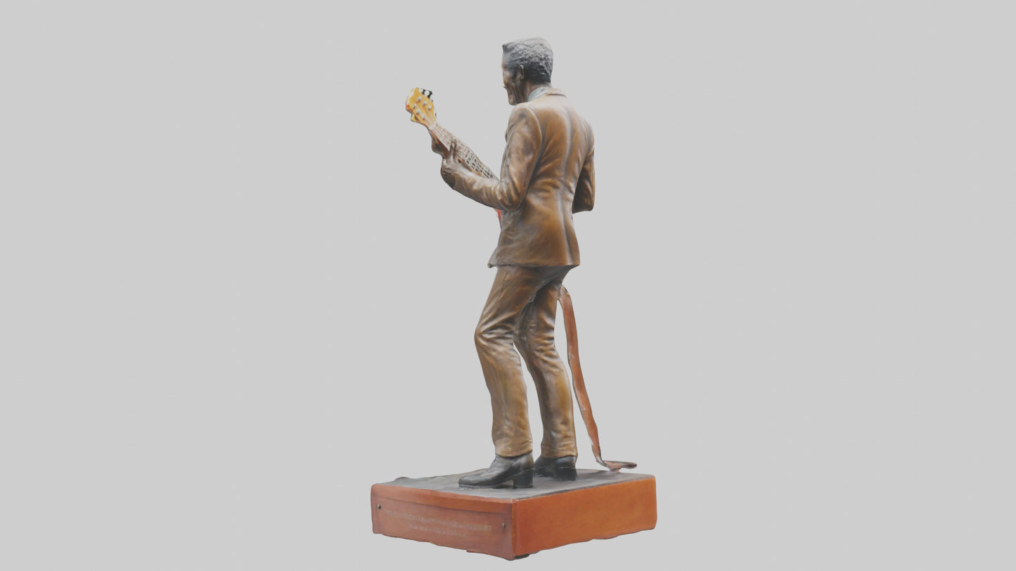 Chuck Berry statue model VR / AR / low-poly
