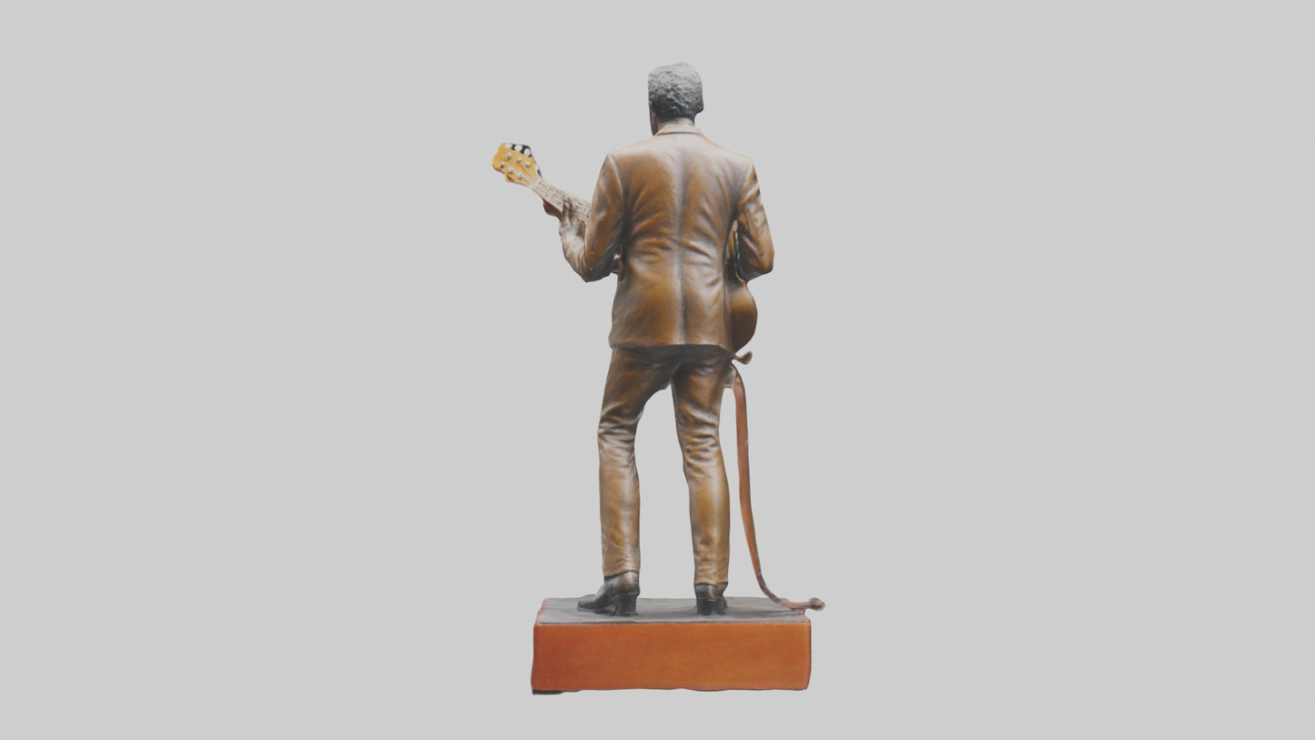 Chuck Berry statue model VR / AR / low-poly
