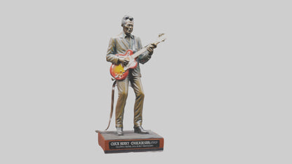 Chuck Berry statue model VR / AR / low-poly