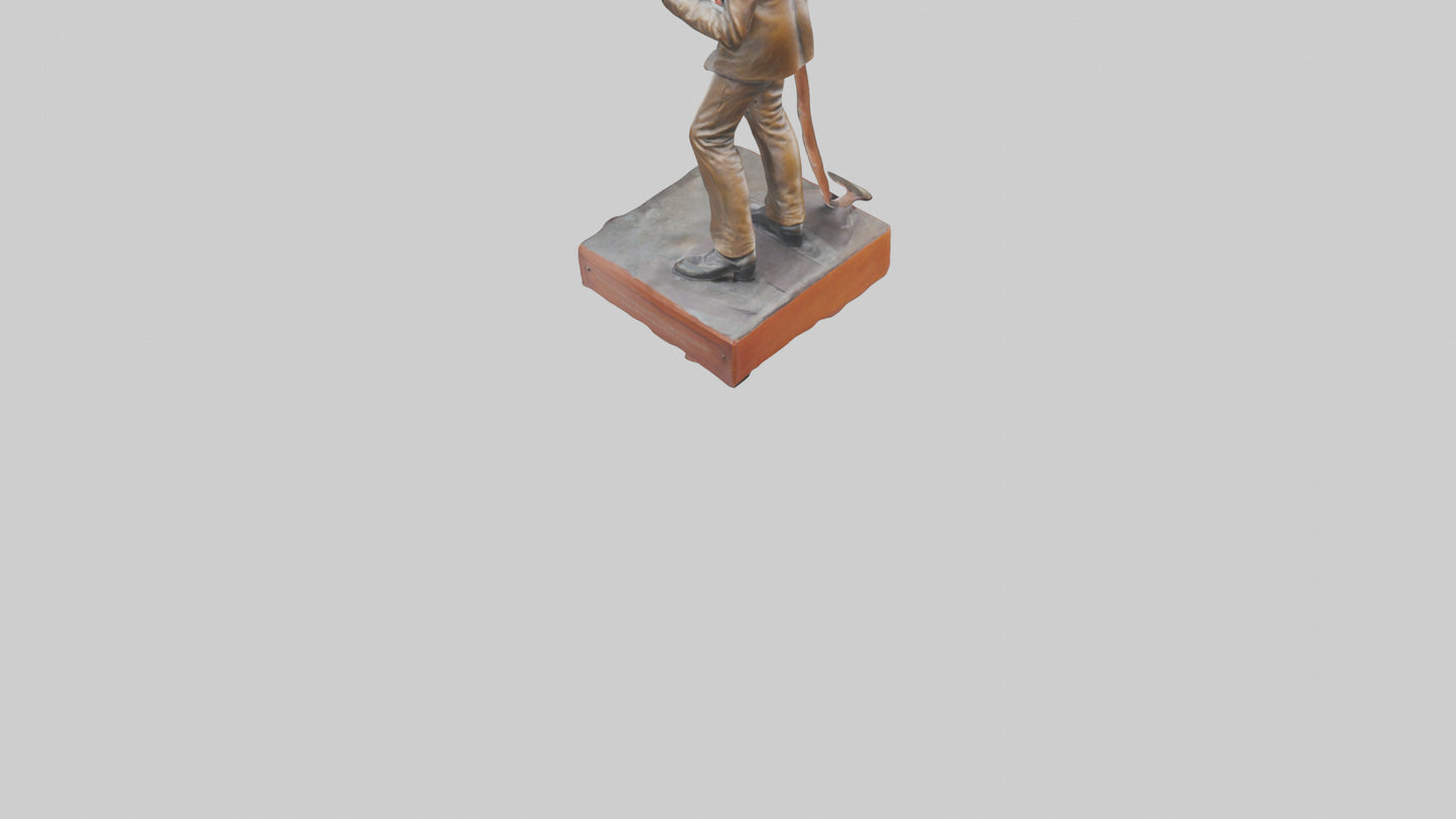 Chuck Berry statue model VR / AR / low-poly