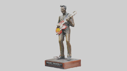 Chuck Berry statue model VR / AR / low-poly