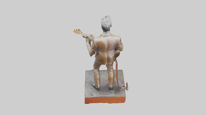 Chuck Berry statue model VR / AR / low-poly