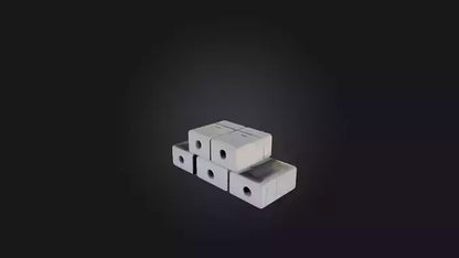 3D model Cinder Blocks VR / AR / low-poly