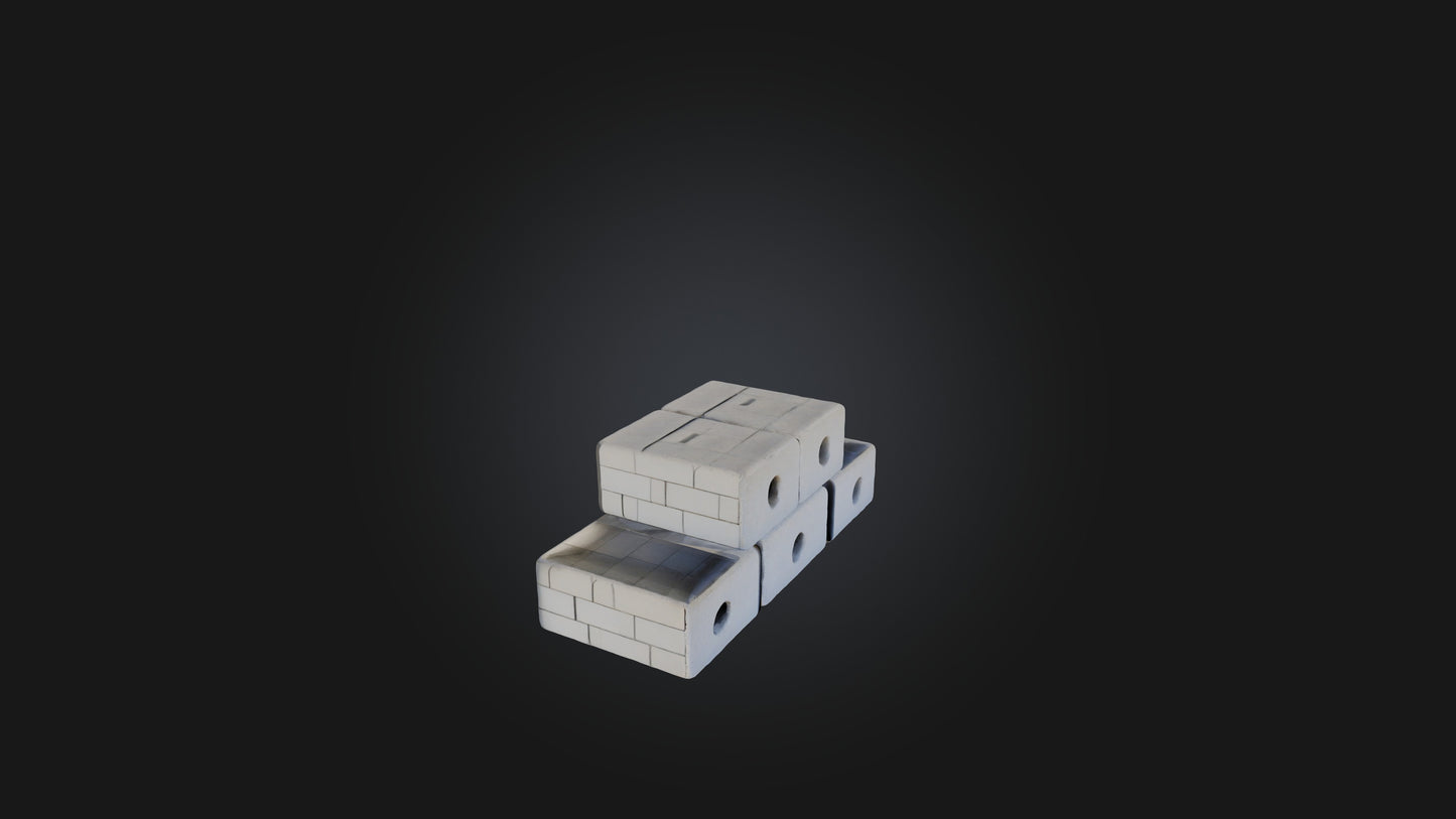 3D model Cinder Blocks VR / AR / low-poly