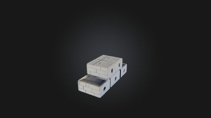 3D model Cinder Blocks VR / AR / low-poly