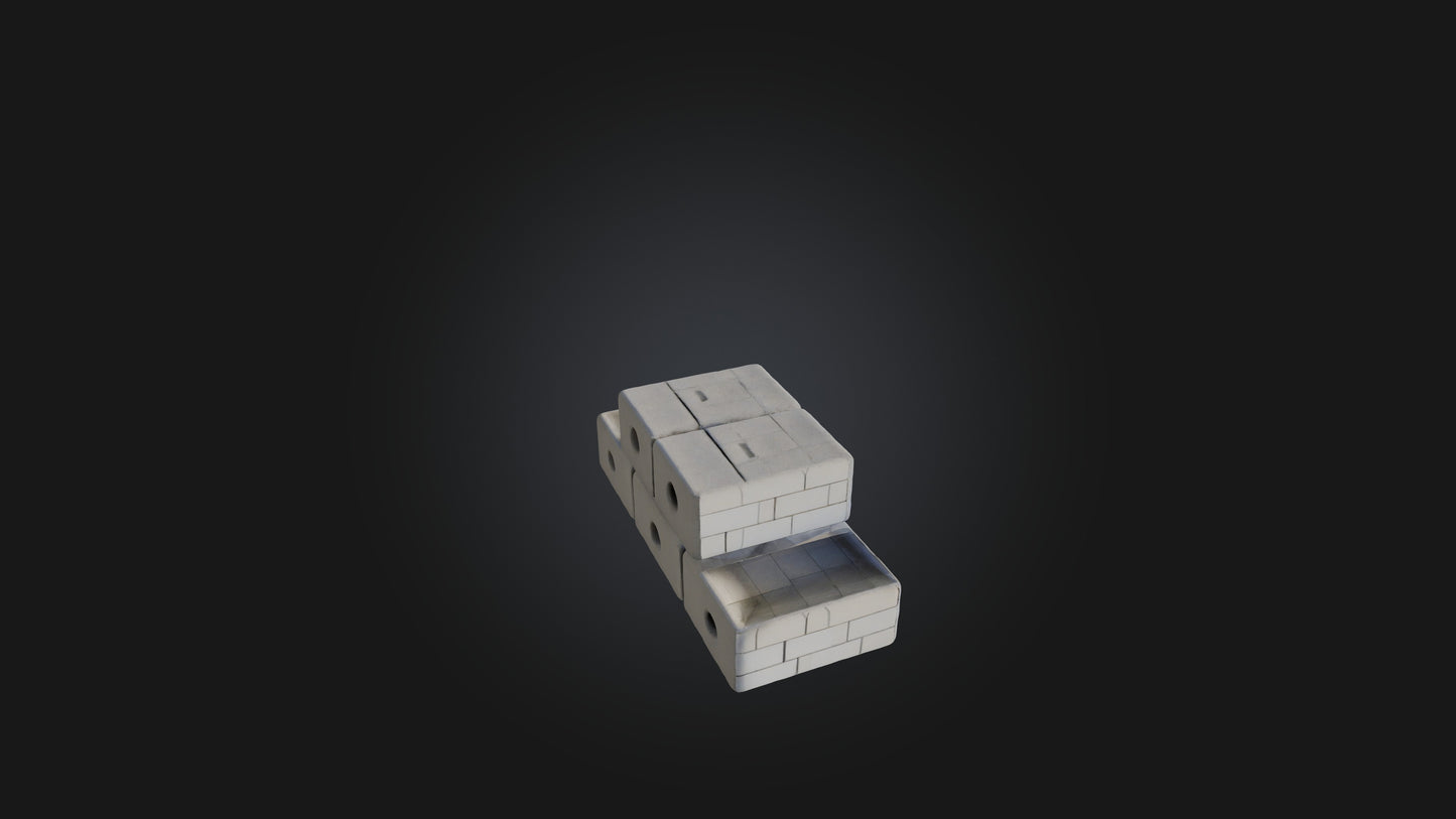 3D model Cinder Blocks VR / AR / low-poly