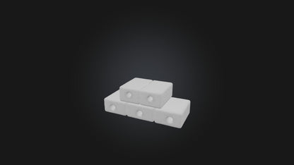 3D model Cinder Blocks VR / AR / low-poly