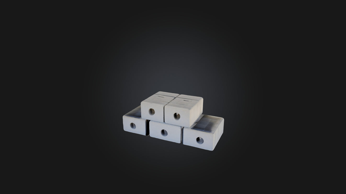 3D model Cinder Blocks VR / AR / low-poly