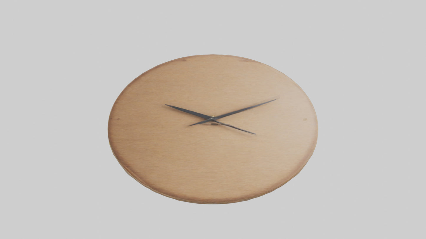 Circular Wall Clock model VR / AR / low-poly