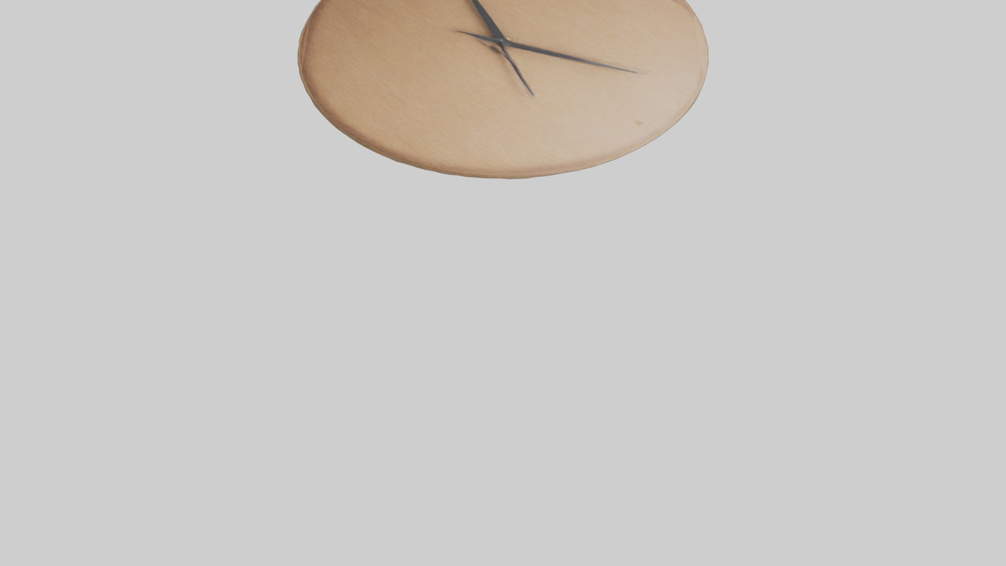 Circular Wall Clock model VR / AR / low-poly