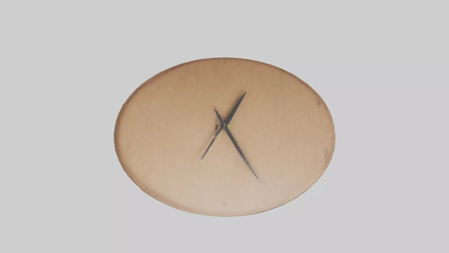 Circular Wall Clock model VR / AR / low-poly