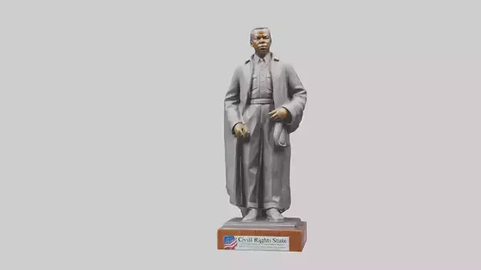 Civil Rights Hero statue model VR / AR / low-poly