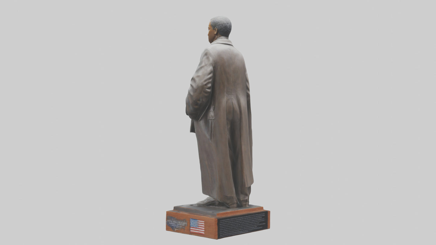Civil Rights Hero statue model VR / AR / low-poly