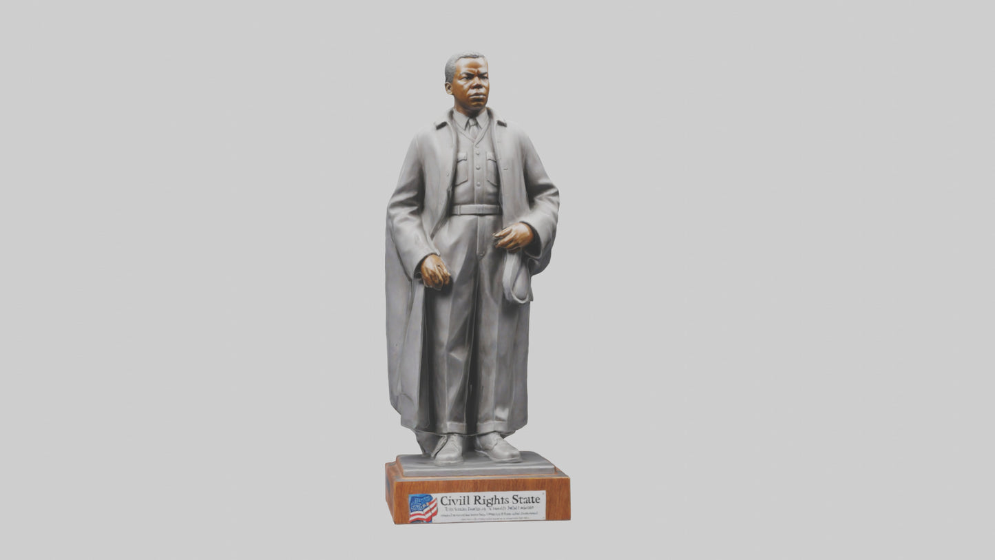 Civil Rights Hero statue model VR / AR / low-poly