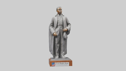 Civil Rights Hero statue model VR / AR / low-poly