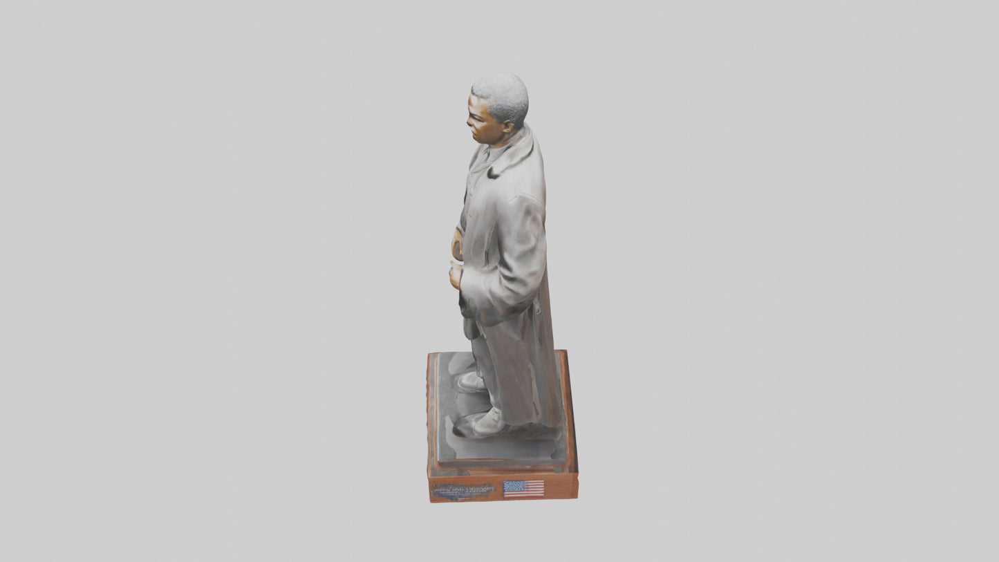 Civil Rights Hero statue model VR / AR / low-poly