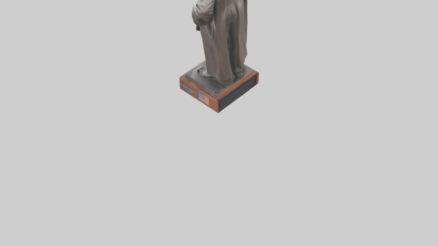 Civil Rights Hero statue model VR / AR / low-poly