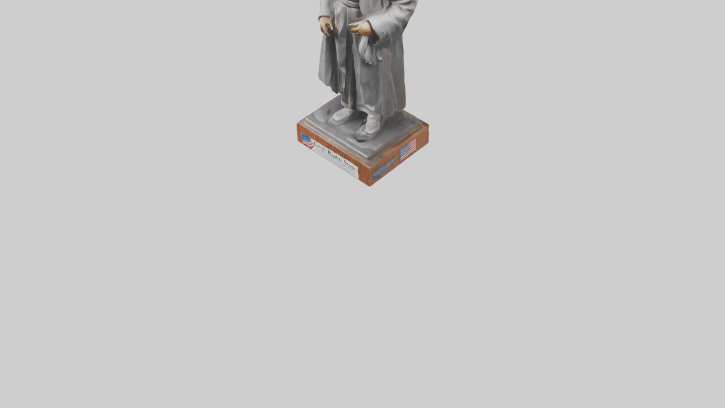 Civil Rights Hero statue model VR / AR / low-poly