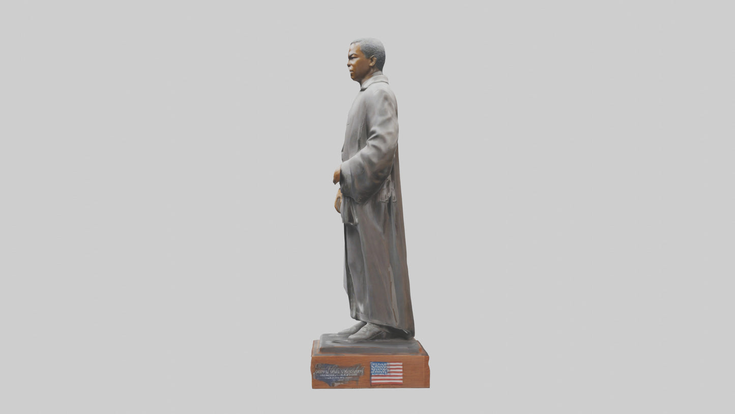 Civil Rights Hero statue model VR / AR / low-poly