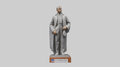 Civil Rights Hero statue model VR / AR / low-poly