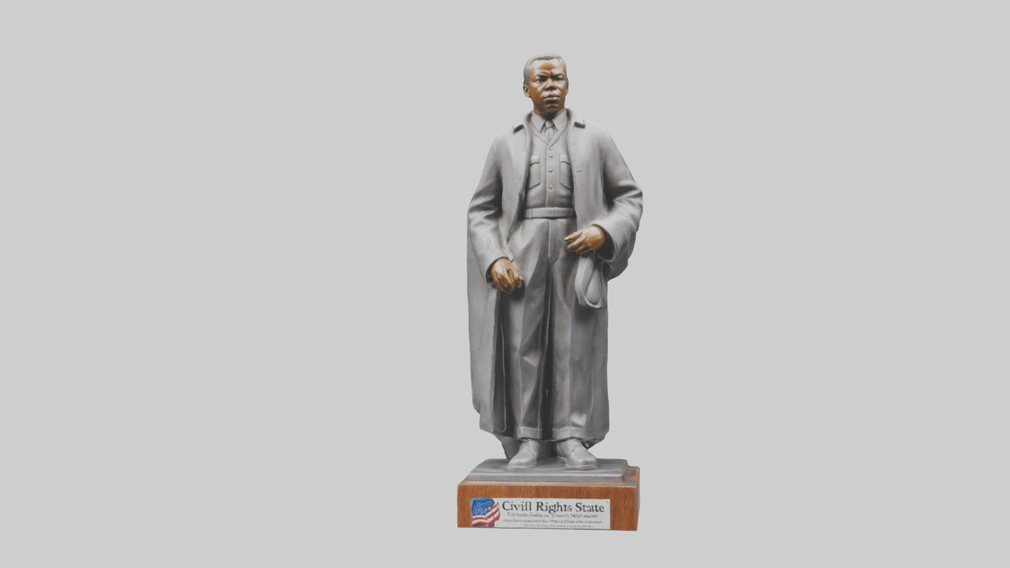 Civil Rights Hero statue model VR / AR / low-poly