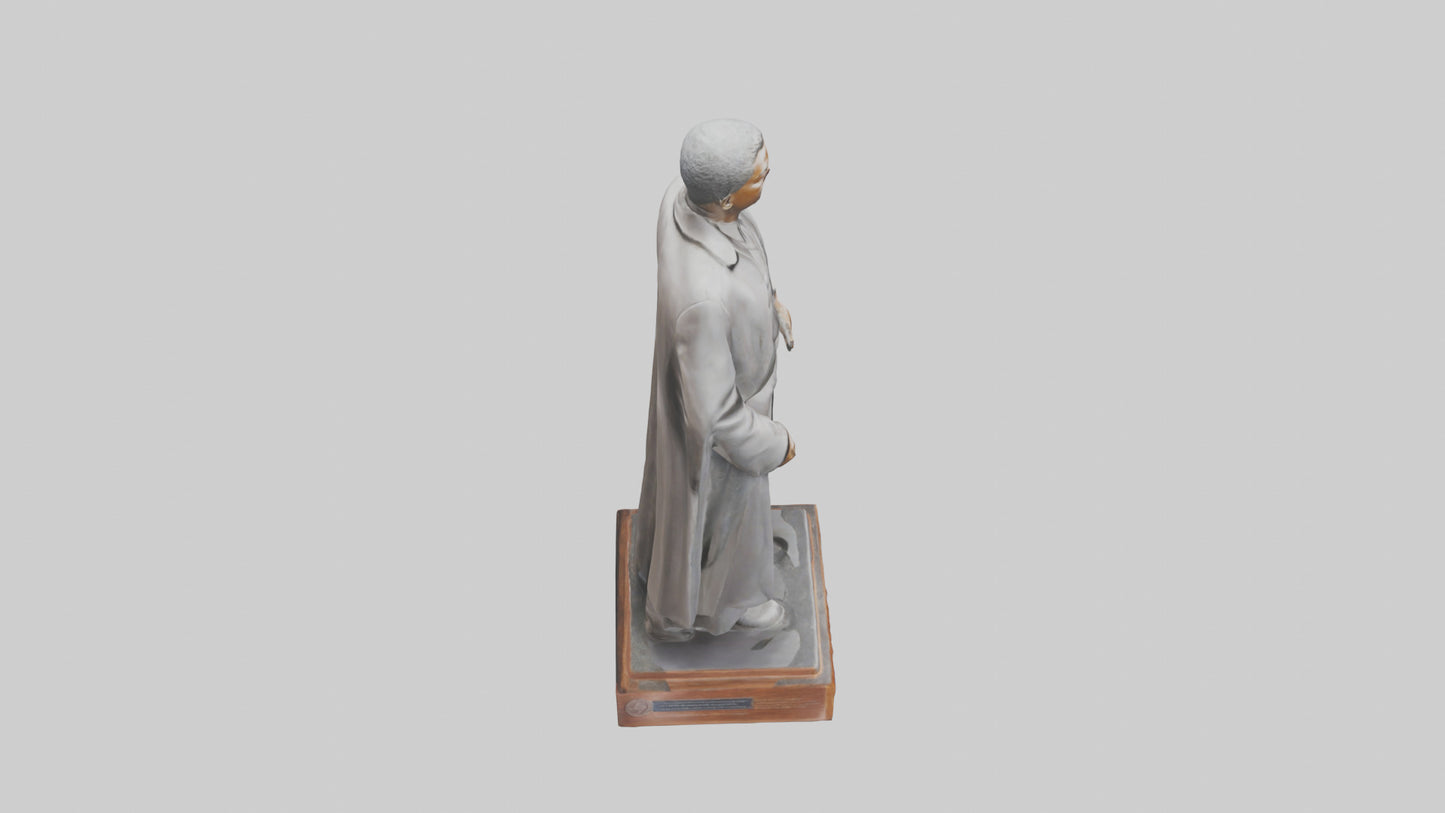 Civil Rights Hero statue model VR / AR / low-poly