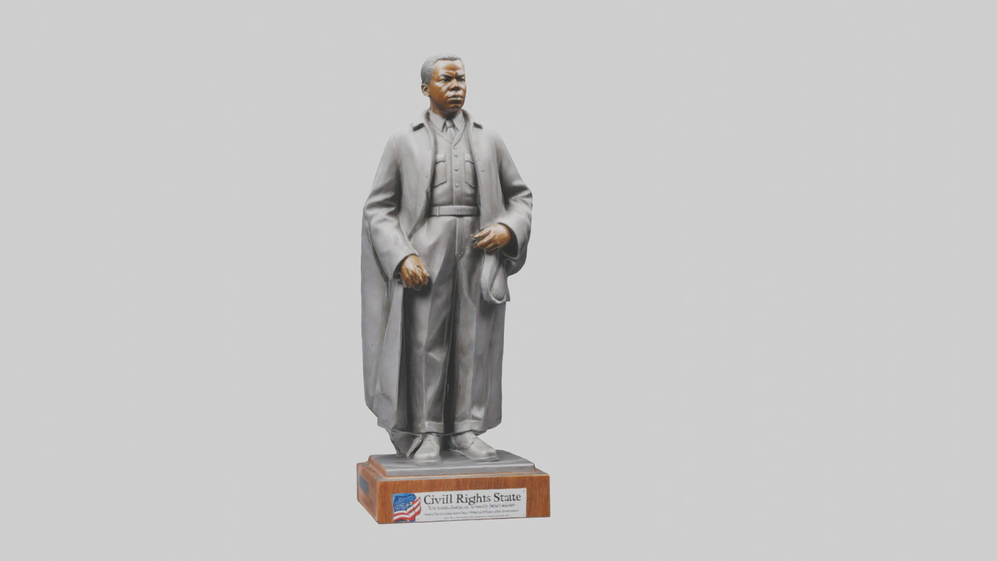 Civil Rights Hero statue model VR / AR / low-poly