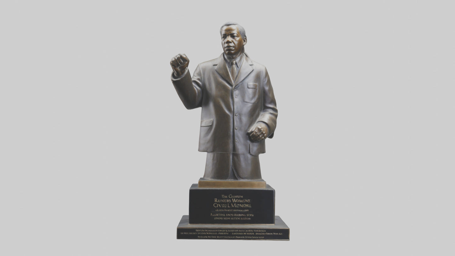 Civil Rights Movement memorial statue model 3D model