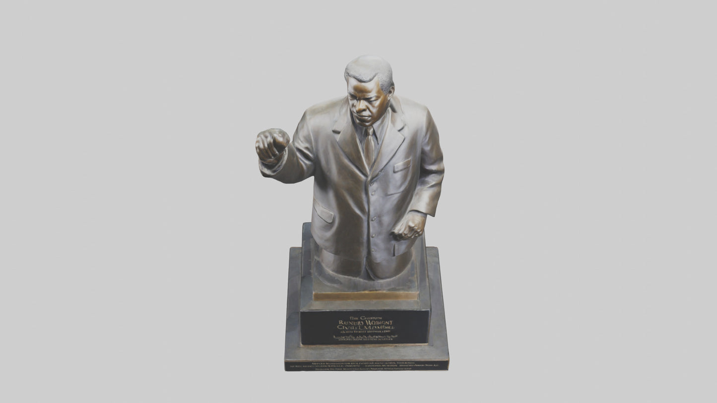 Civil Rights Movement memorial statue model 3D model