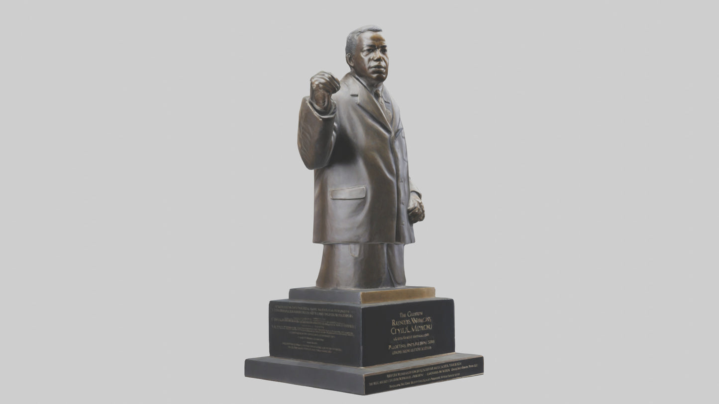 Civil Rights Movement memorial statue model 3D model