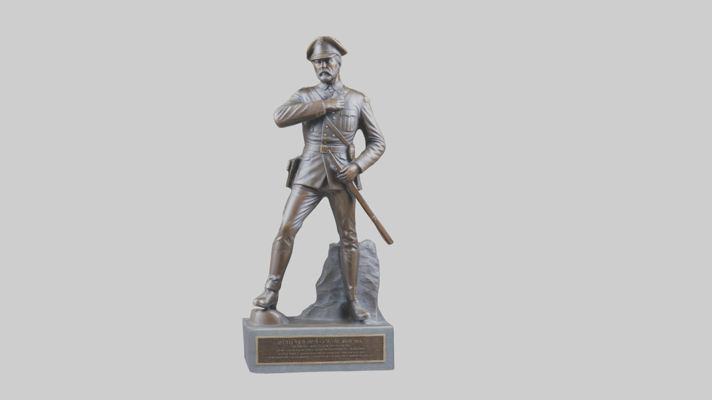 Civil War Memorial statue model VR / AR / low-poly