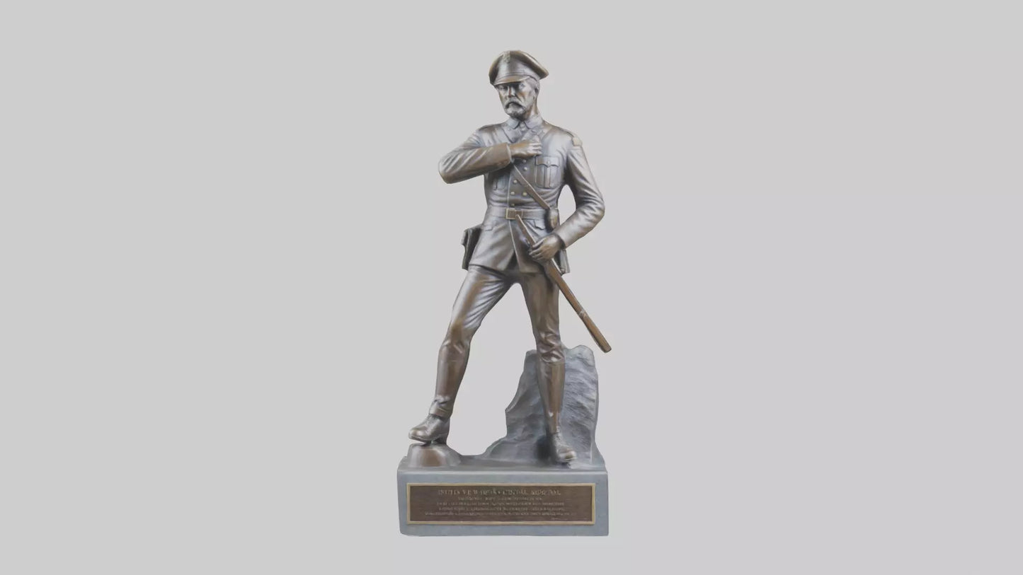 Civil War Memorial statue model VR / AR / low-poly