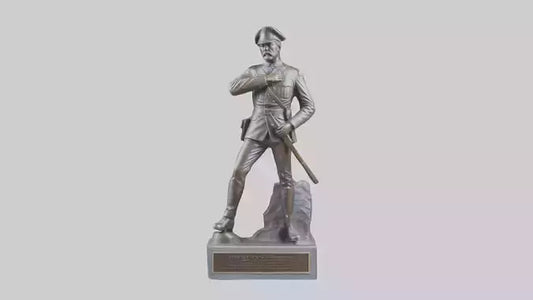 Civil War Memorial statue model VR / AR / low-poly