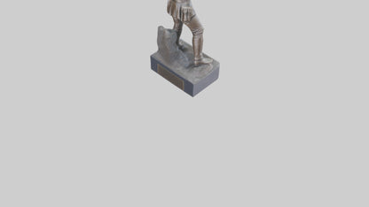Civil War Memorial statue model VR / AR / low-poly