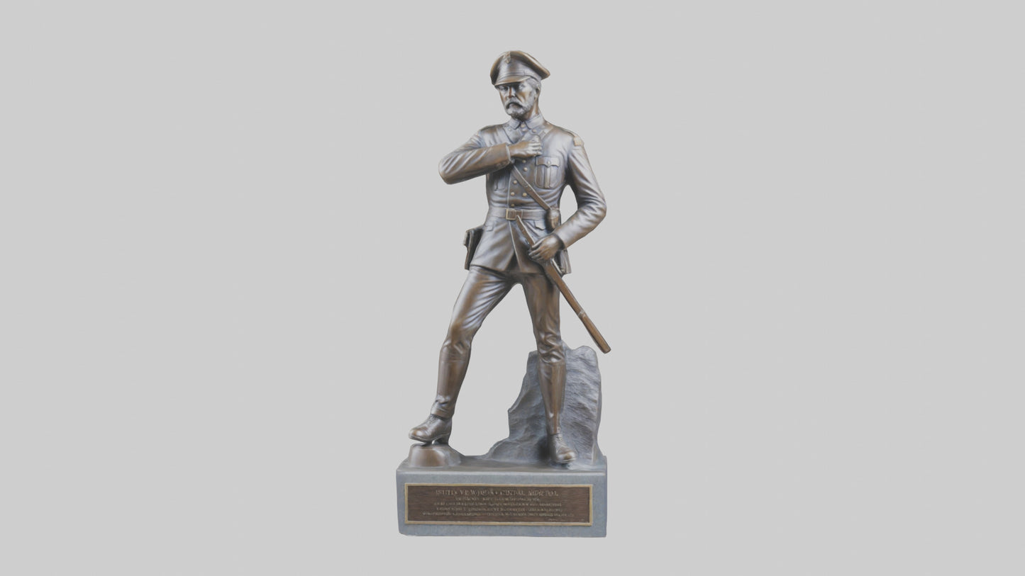 Civil War Memorial statue model VR / AR / low-poly