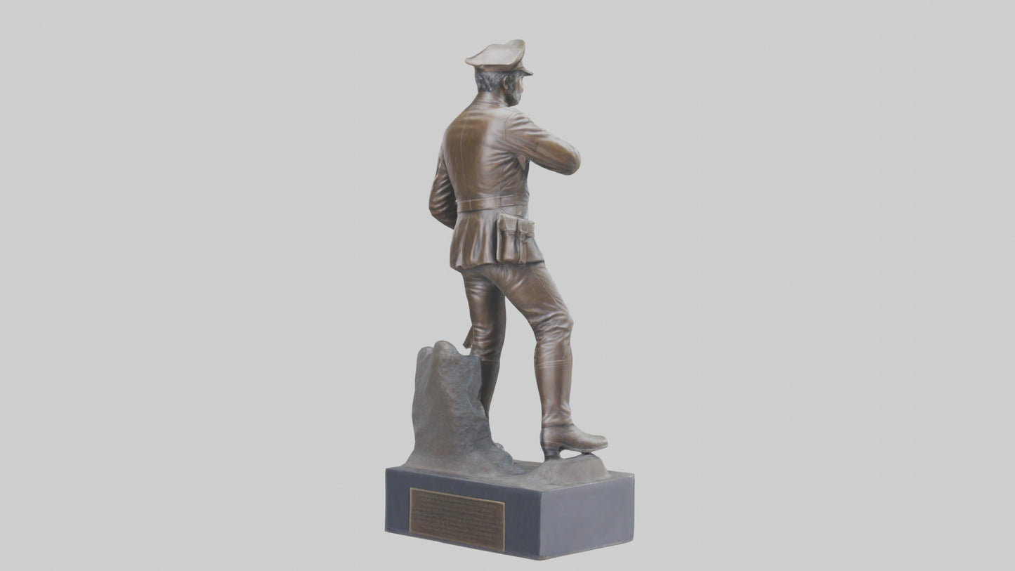 Civil War Memorial statue model VR / AR / low-poly