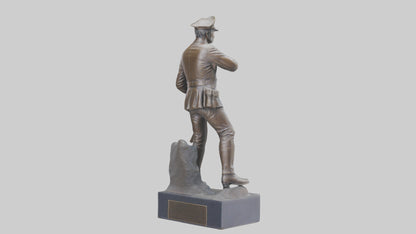 Civil War Memorial statue model VR / AR / low-poly